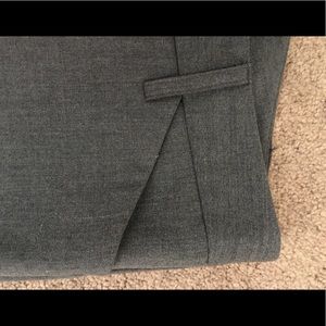 Gray flare dress pants